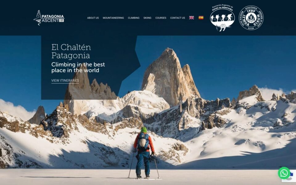 Captura de la web patagoniascent.com, hecha por Mantenimiento Web