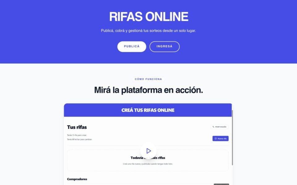Captura de la web rifasonline.com.ar, hecha por Mantenimiento Web